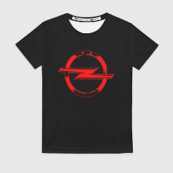 Футболка женская Opel red logo, цвет: 3D-принт