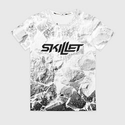 Футболка женская Skillet white graphite, цвет: 3D-принт