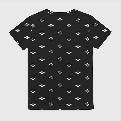 Женская футболка Логотип ВДВ на черном фоне / 3D-принт – фото 2