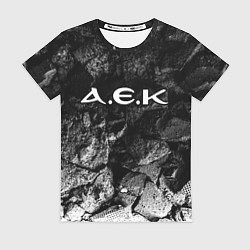 Женская футболка AEK Athens black graphite