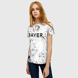 Футболка женская Bayer 04 dirty ice, цвет: 3D-принт — фото 2