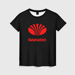 Футболка женская Daewoo red logo, цвет: 3D-принт