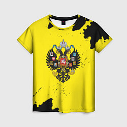 Женская футболка Имперская россия краски