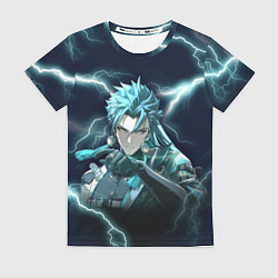 Женская футболка Джиян - Грозовые волны