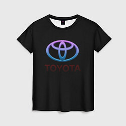 Футболка женская Toyota neon steel, цвет: 3D-принт