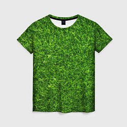 Футболка женская Текстура газона, цвет: 3D-принт
