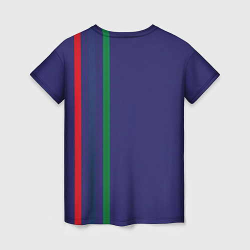 Женская футболка Olympique lyonnais / 3D-принт – фото 2