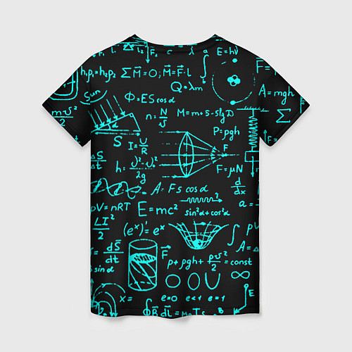 Женская футболка Half life matematic freeman / 3D-принт – фото 2