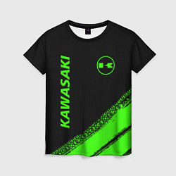 Футболка женская Kawasaki - logo, цвет: 3D-принт