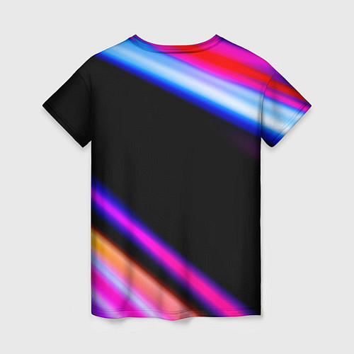 Женская футболка Limp Bizkit neon rock lights / 3D-принт – фото 2