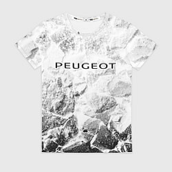 Женская футболка Peugeot white graphite