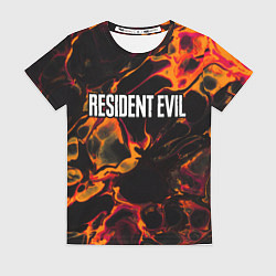 Футболка женская Resident Evil red lava, цвет: 3D-принт