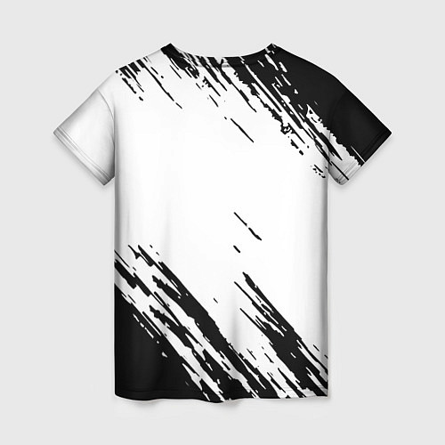 Женская футболка Dead space чёрные краски / 3D-принт – фото 2