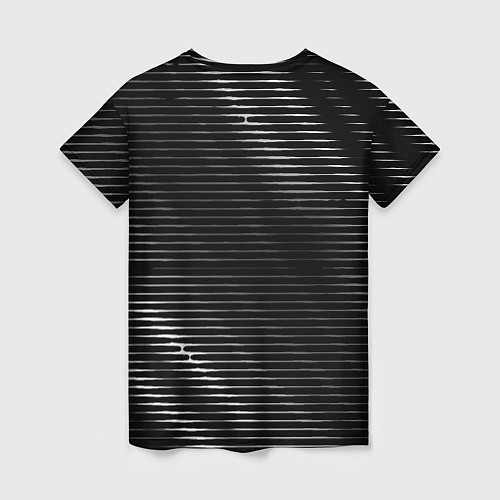 Женская футболка Portal metal game lines / 3D-принт – фото 2