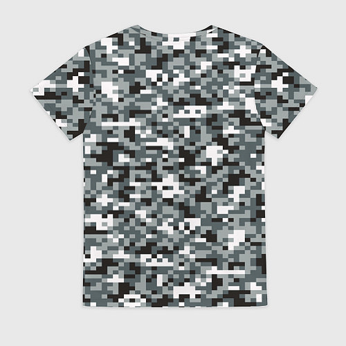 Женская футболка Камуфляжные пиксели текстура / 3D-принт – фото 2
