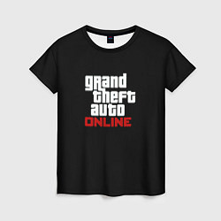 Женская футболка GTA online logo