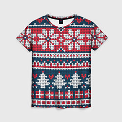 Женская футболка Русский орнамент