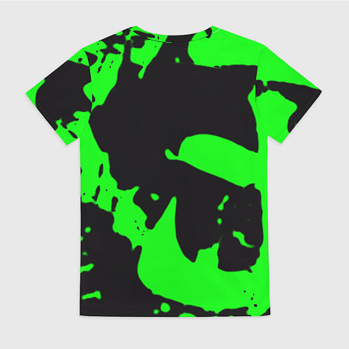 Женская футболка Razer кислотный стиль краски / 3D-принт – фото 2