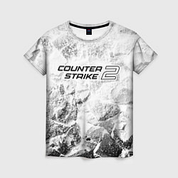 Женская футболка Counter-Strike 2 white graphite