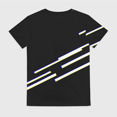 Женская футболка Inter line fc / 3D-принт – фото 2