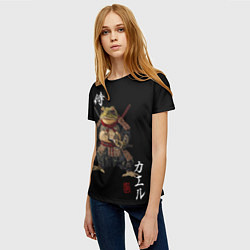 Футболка женская Жаба войн, цвет: 3D-принт — фото 2