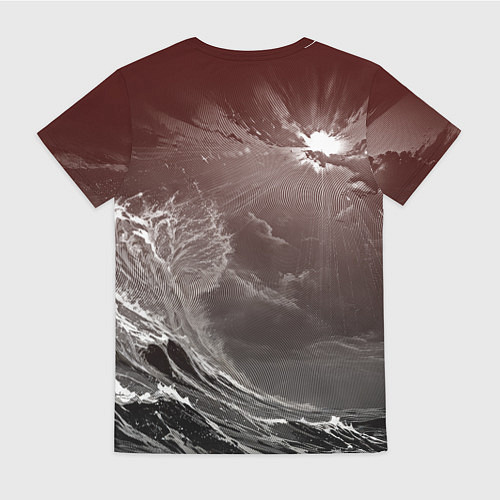 Женская футболка Клыкастая акула / 3D-принт – фото 2