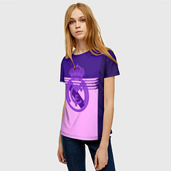 Футболка женская Real Madred geometry sport, цвет: 3D-принт — фото 2