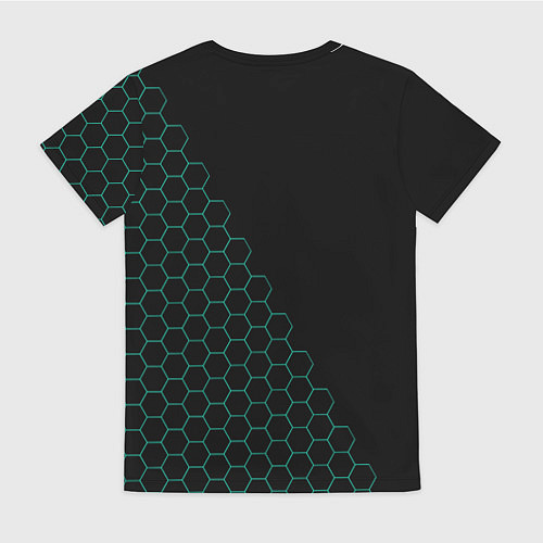 Женская футболка Geely чёрный мозаика / 3D-принт – фото 2