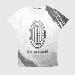 Футболка женская AC Milan - white gradient, цвет: 3D-принт