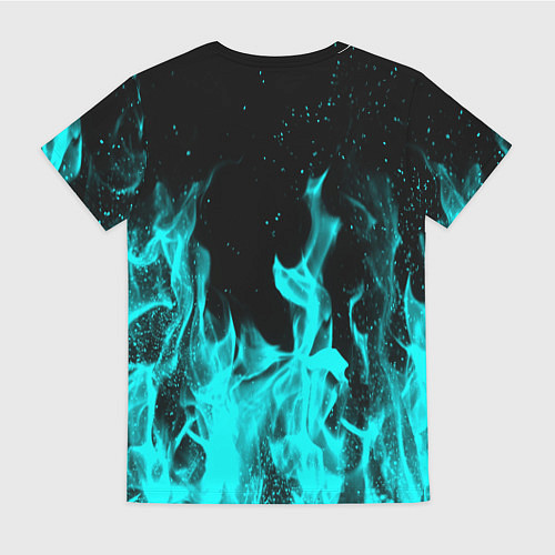 Женская футболка The elder scrolls neon flame / 3D-принт – фото 2