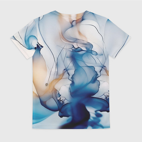 Женская футболка Синий батик / 3D-принт – фото 2