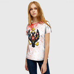 Футболка женская Российская империя краски, цвет: 3D-принт — фото 2