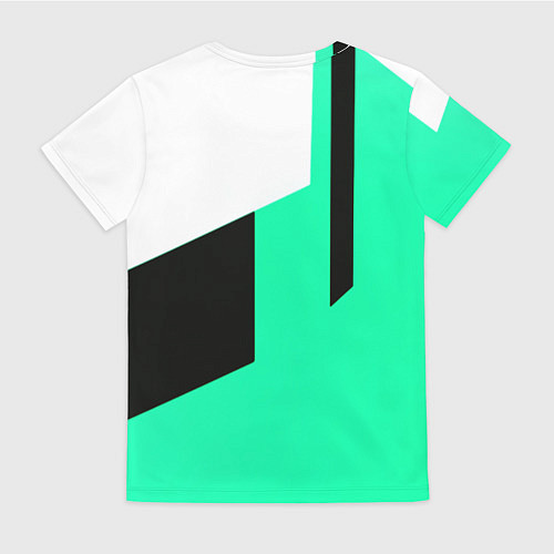 Женская футболка Juventus geometry / 3D-принт – фото 2