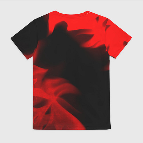 Женская футболка FNAF - red gradient вертикально / 3D-принт – фото 2