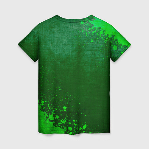 Женская футболка Roma - green gradient вертикально / 3D-принт – фото 2