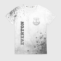 Женская футболка Everton - white gradient вертикально