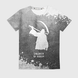 Женская футболка Children of Bodom - grey gradient