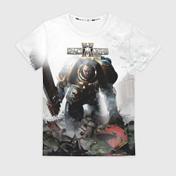 Футболка женская Warhammer 40000 space marine 2 poster, цвет: 3D-принт