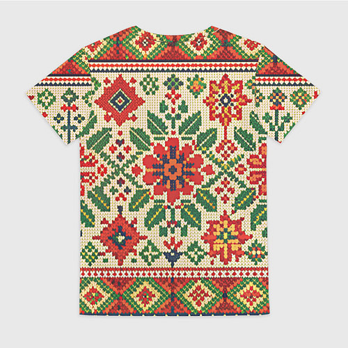 Женская футболка Славянский узор и орнамент / 3D-принт – фото 2