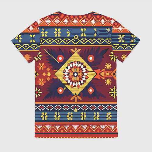 Женская футболка Стиль советского ковра узоры и орнамент / 3D-принт – фото 2