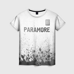 Футболка женская Paramore - white gradient посередине, цвет: 3D-принт