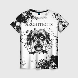 Женская футболка Architects - рок пес