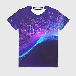 Футболка женская Неоновые краски всплеск, цвет: 3D-принт