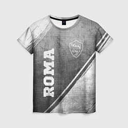 Женская футболка Roma - grey gradient вертикально