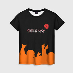 Женская футболка Green day rock