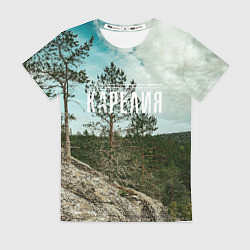 Футболка женская Природа Карелии, цвет: 3D-принт