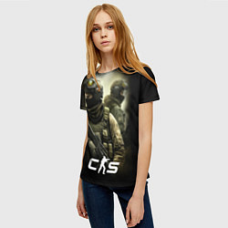 Футболка женская CS спецназ, цвет: 3D-принт — фото 2