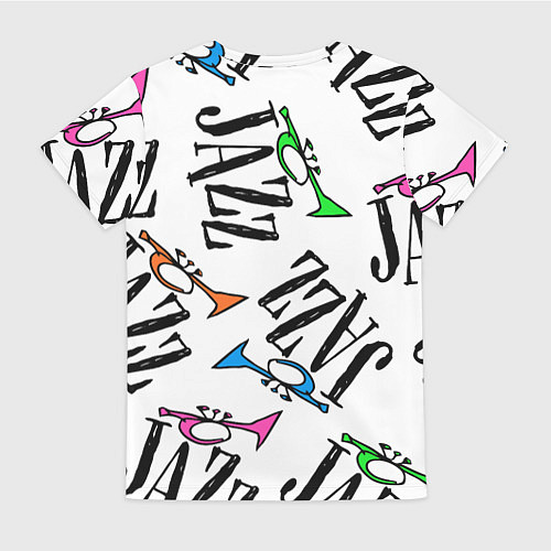 Женская футболка Just jazz in color / 3D-принт – фото 2