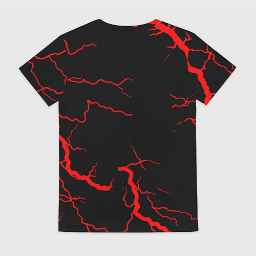 Женская футболка Doom молнии / 3D-принт – фото 2