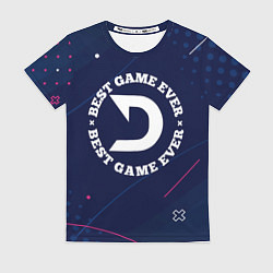 Футболка женская Символ Deadlock и надпись best game ever, цвет: 3D-принт